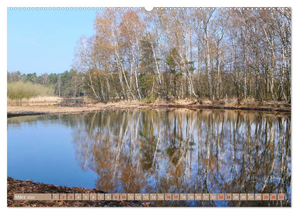 Hanovre et ses environs - lacs pittoresques (Calendrier mural CALVENDO Premium 2024) 