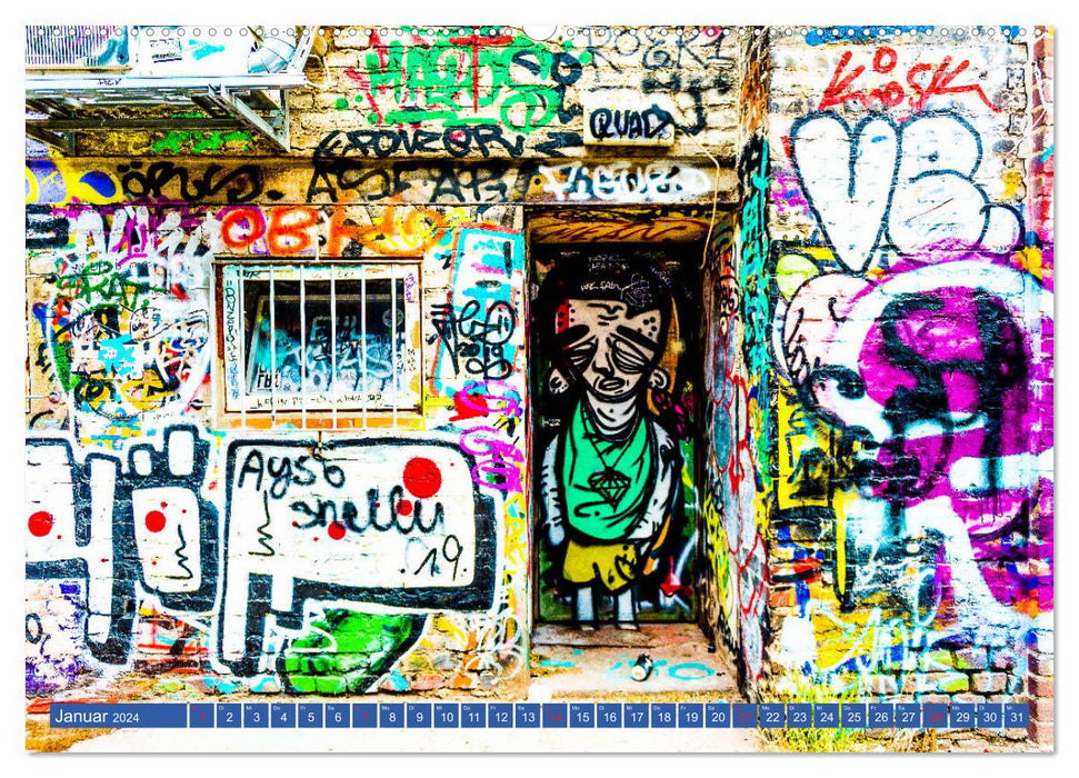 Street art Köln Michael Jaster (CALVENDO Premium Wandkalender 2024)