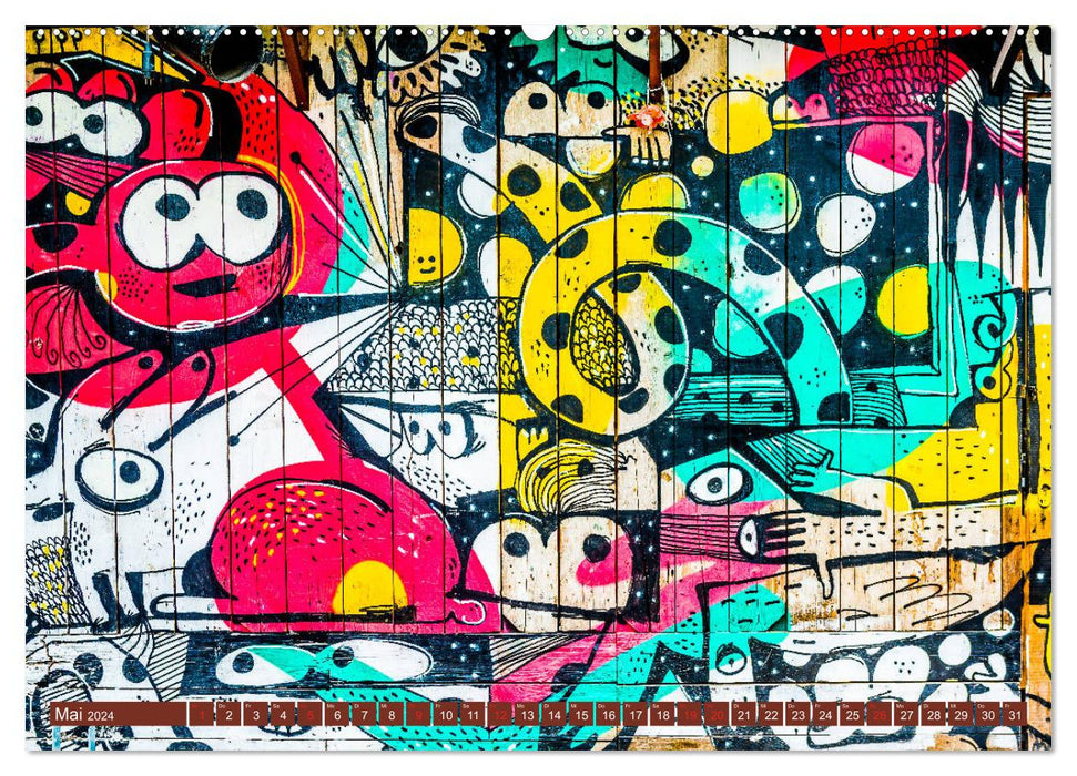 Street art Cologne Michael Jaster (Calvendo Premium Calendrier mural 2024) 