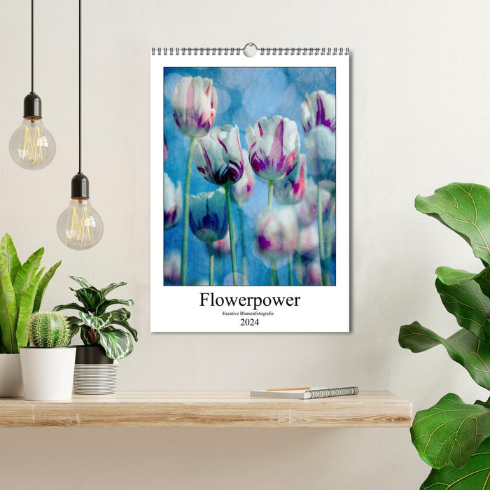 Flowerpower - Kreative Blumenfotografie (CALVENDO Wandkalender 2024)