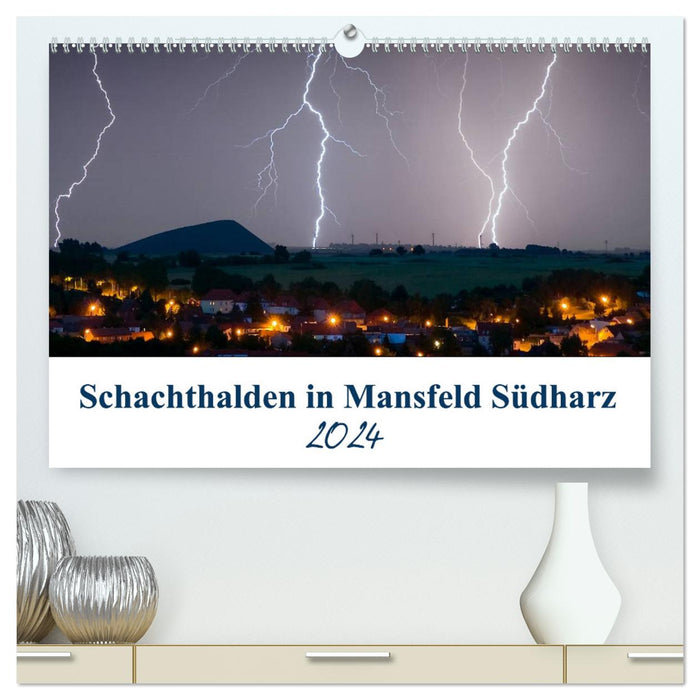 Schachtanlagen in Mansfeld Südharz (CALVENDO Premium Wandkalender 2024)