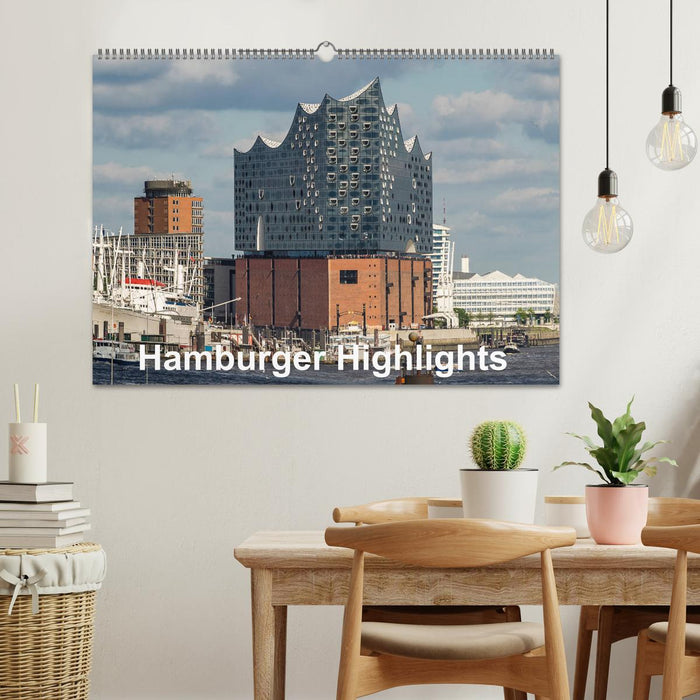 Hamburger Highlights (CALVENDO Wandkalender 2024)