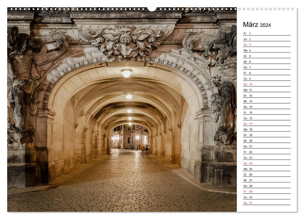 Barockstadt Dresden (CALVENDO Wandkalender 2024)