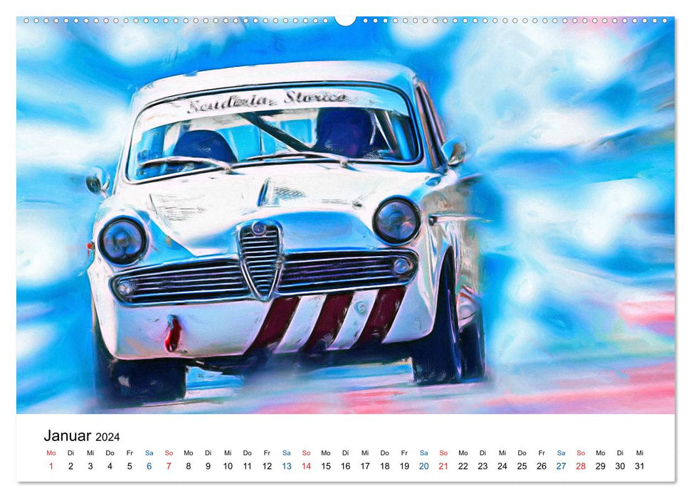 Tourenwagen von gestern (CALVENDO Premium Wandkalender 2024)
