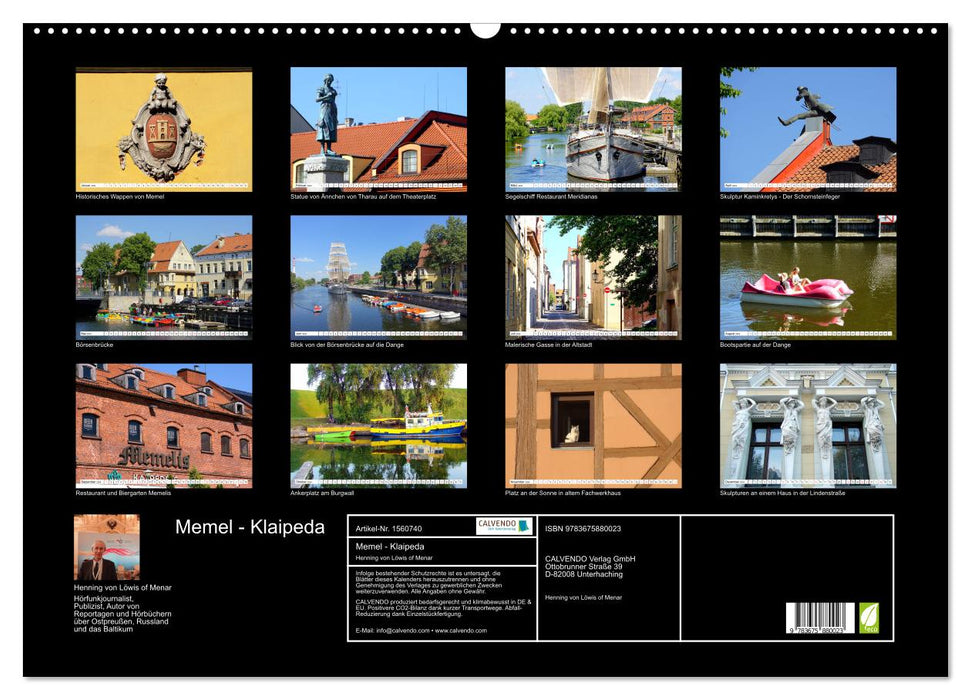 Memel - Klaipeda. Litauens Fenster zum Meer (CALVENDO Wandkalender 2024)