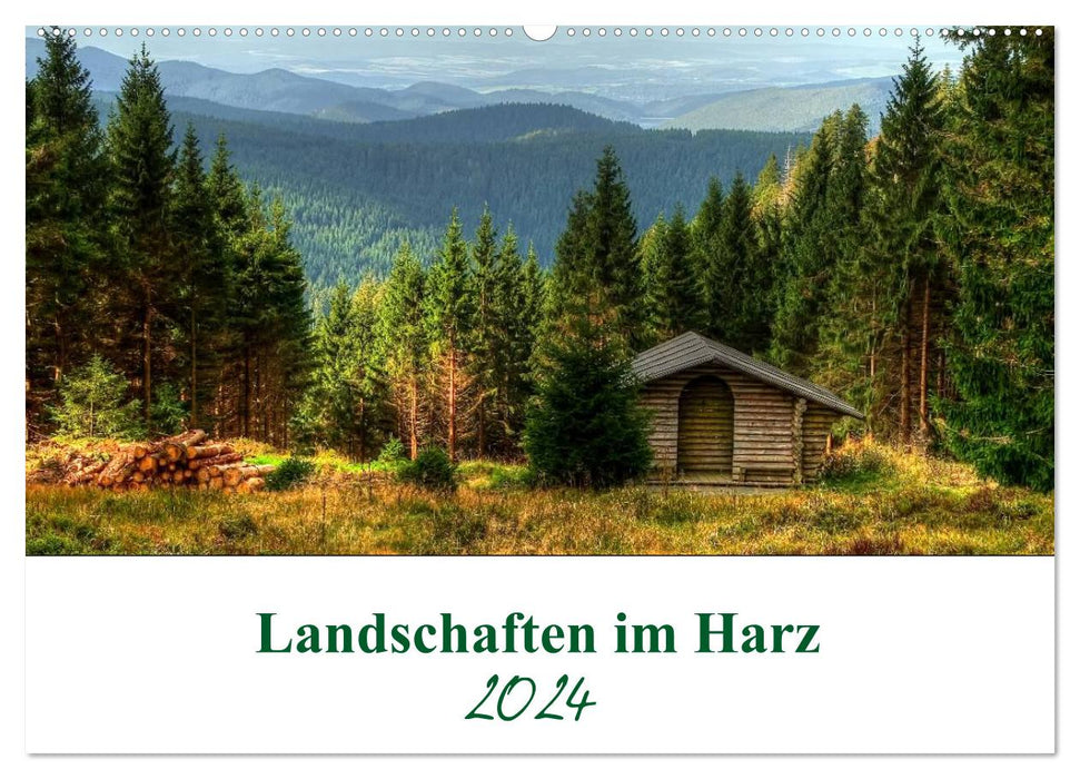 Landschaften im Harz (CALVENDO Wandkalender 2024)