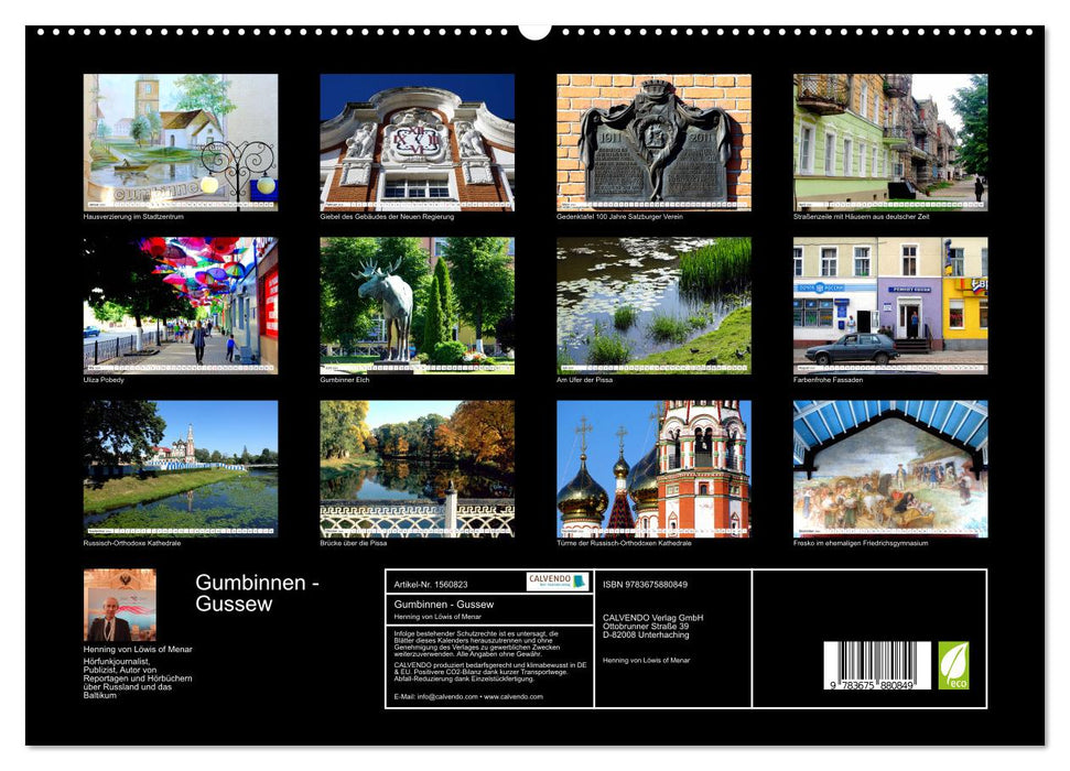 Gumbinnen - Gussew. Das neue Gesicht einer alten Stadt (CALVENDO Premium Wandkalender 2024)
