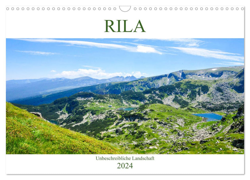 RILA - Unbeschreibliche Landschaft (CALVENDO Wandkalender 2024)