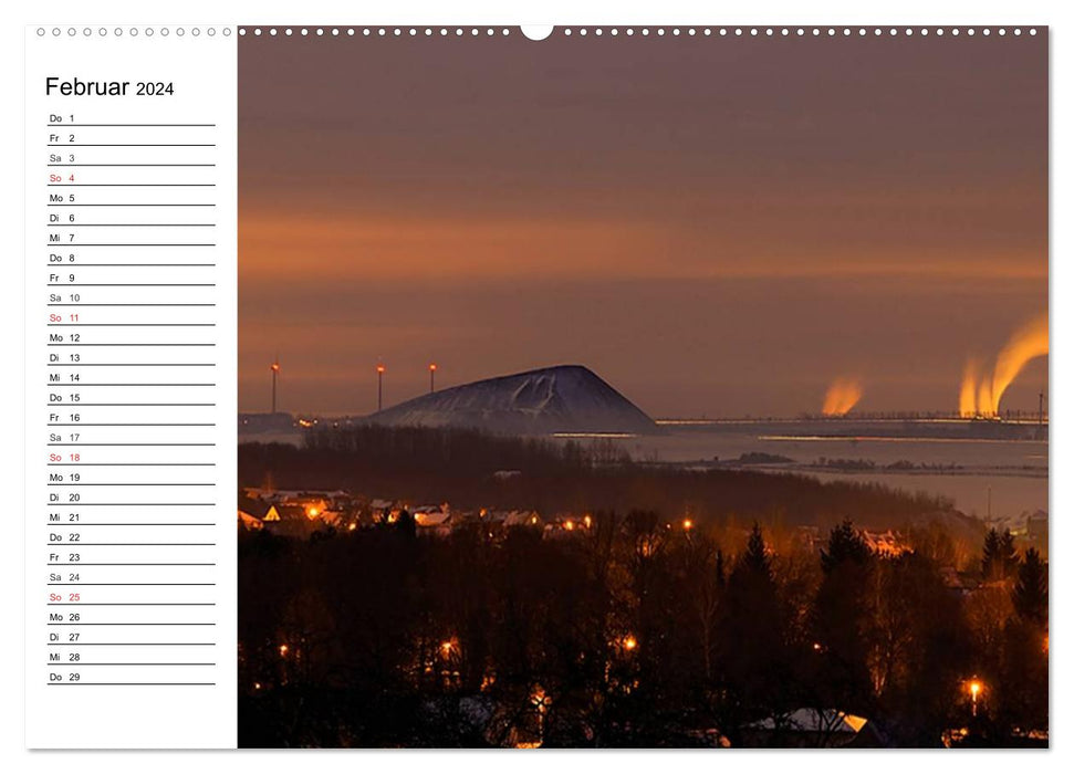 Schachtanlagen in Mansfeld Südharz (CALVENDO Wandkalender 2024)