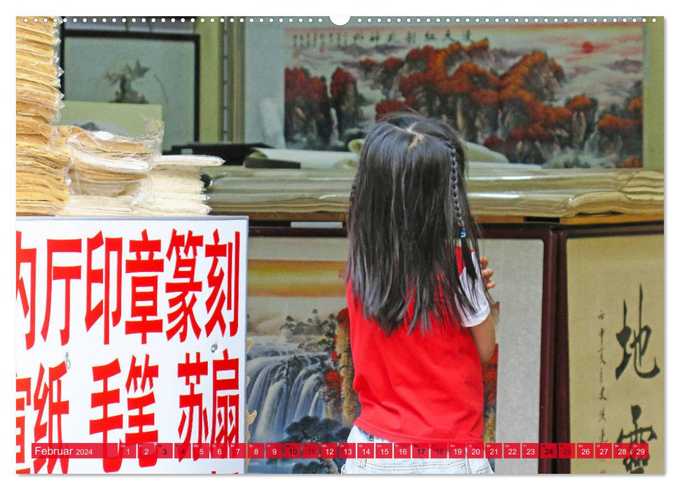 Das alte Peking - Malerische Hutongs (CALVENDO Premium Wandkalender 2024)