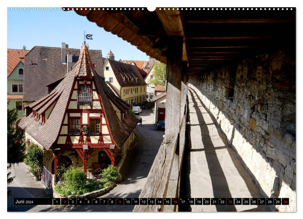 Stadtmauer. Rothenburg ob der Tauber (CALVENDO Premium Wandkalender 2024)