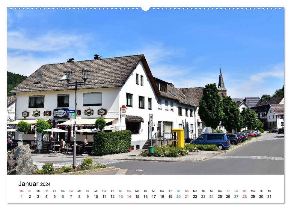 Einruhr in der Eifel (CALVENDO Premium Wandkalender 2024)