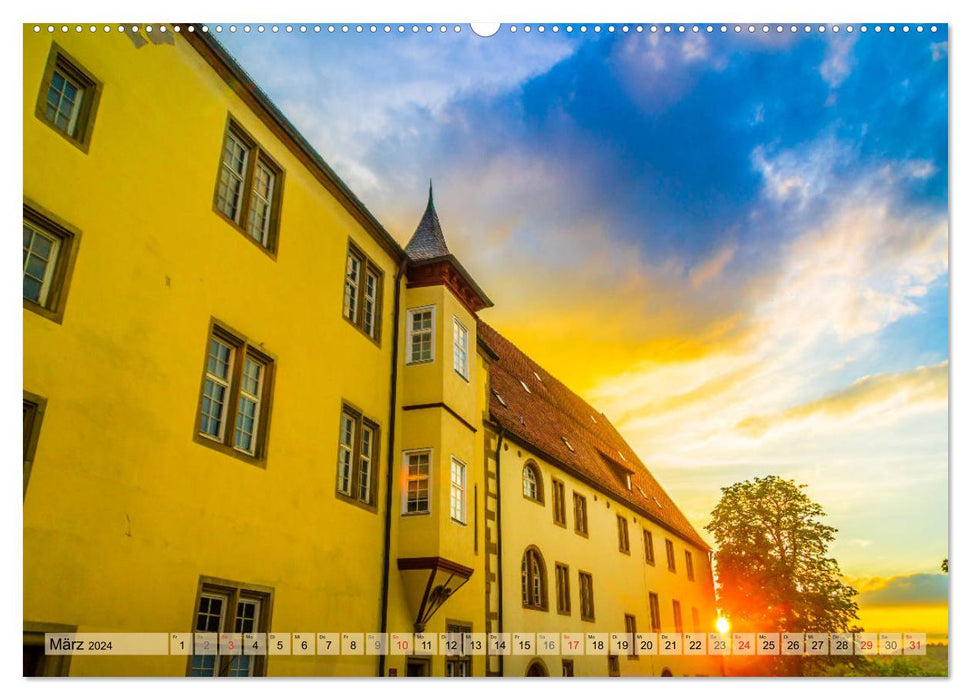 Leonberg - Altstadt in Abendstimmung (CALVENDO Premium Wandkalender 2024)