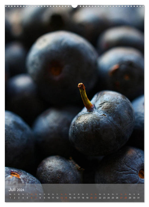 Blaubeeren, Himbeeren & Co - Makrofotografie in der Küche (CALVENDO Premium Wandkalender 2024)