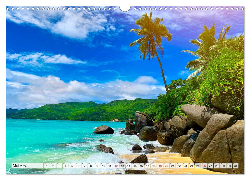 Seychellen - Inselparadies vor der Ostküste Afrikas (CALVENDO Wandkalender 2024)