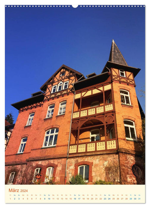 Eisenach - points forts architecturaux (Calendrier mural CALVENDO Premium 2024) 