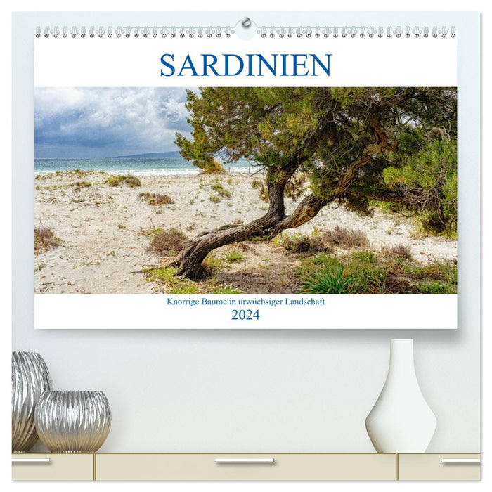 Sardaigne Arbres noueux dans un paysage immaculé (Calendrier mural CALVENDO Premium 2024) 