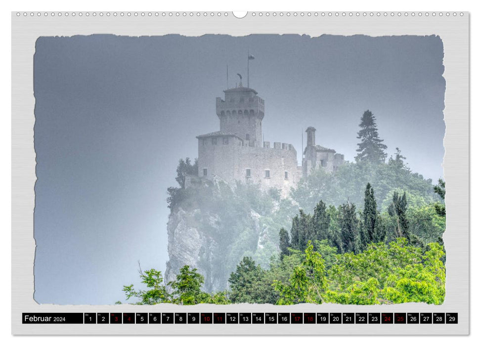 Impressionen - von und rund um San Marino (CALVENDO Premium Wandkalender 2024)
