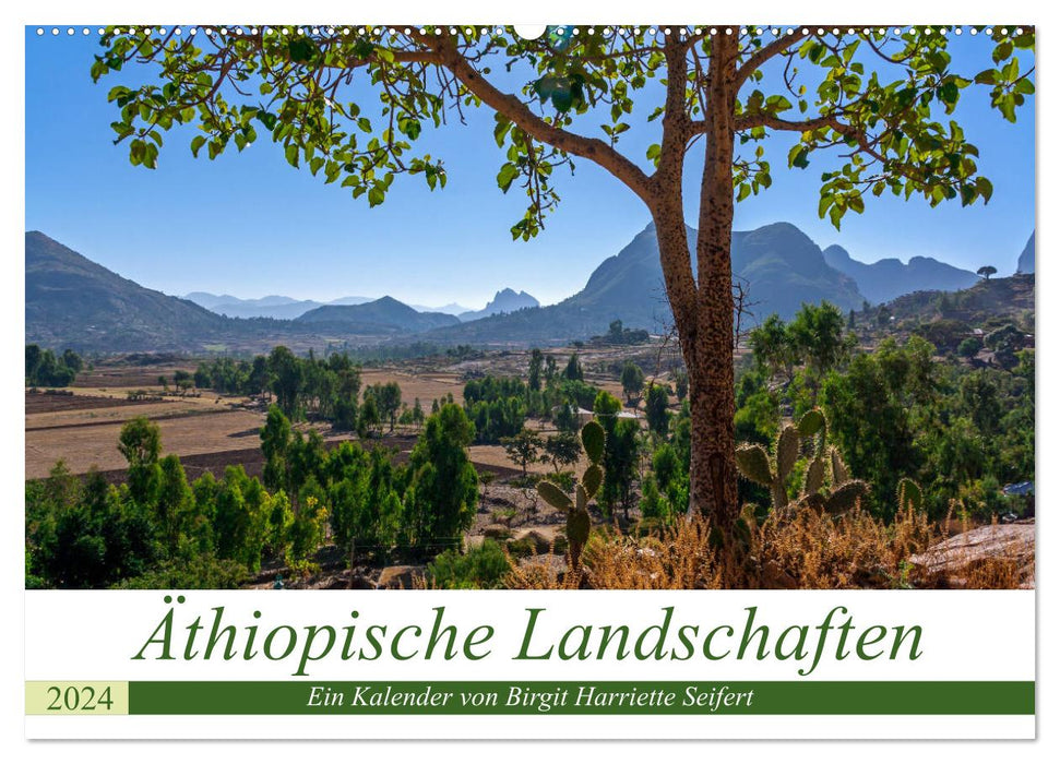 Äthiopische Landschaften (CALVENDO Wandkalender 2024)