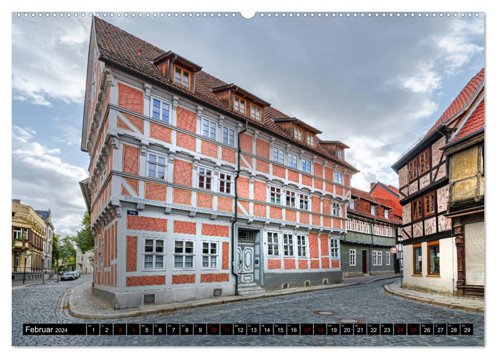 Fachwerkstadt Quedlinburg (CALVENDO Wandkalender 2024)