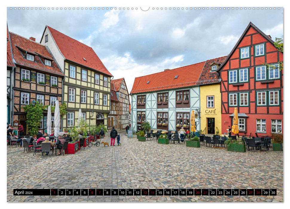 Fachwerkstadt Quedlinburg (CALVENDO Wandkalender 2024)