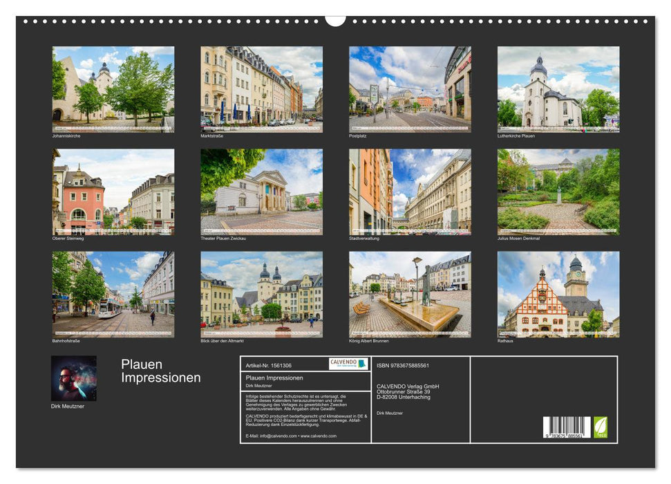 Plauen Impressionen (CALVENDO Wandkalender 2024)