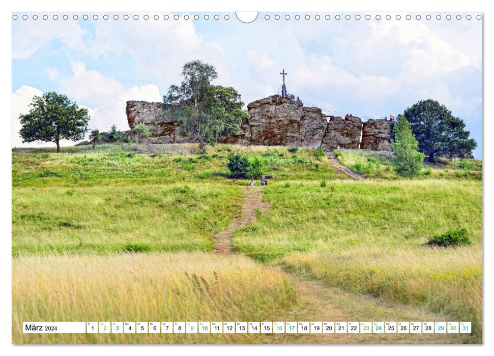 Harz - Ausflugsziele vom Brocken bis Sangerhausen (CALVENDO Wandkalender 2024)