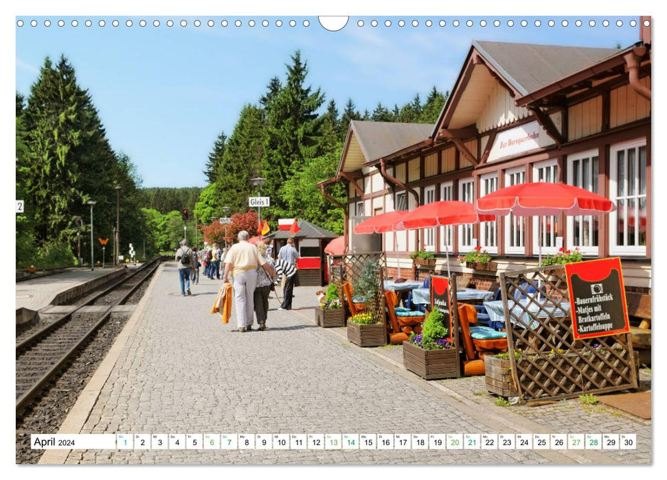 Harz - Ausflugsziele vom Brocken bis Sangerhausen (CALVENDO Wandkalender 2024)
