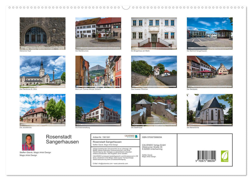 Rosenstadt Sangerhausen (CALVENDO Premium Wandkalender 2024)