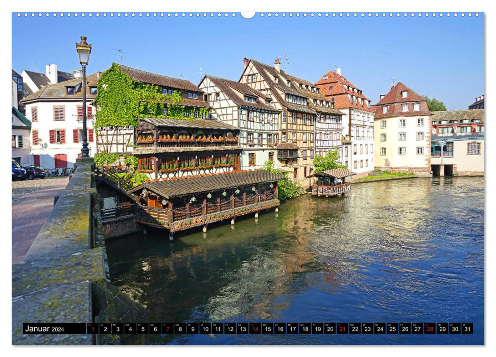 Schöne Orte in Frankreich (CALVENDO Premium Wandkalender 2024)