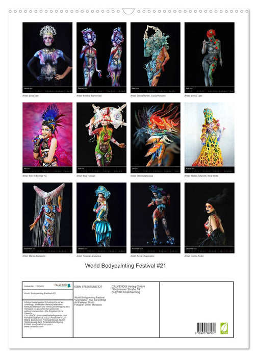 World Bodypainting Festival #21 (CALVENDO Wandkalender 2024)