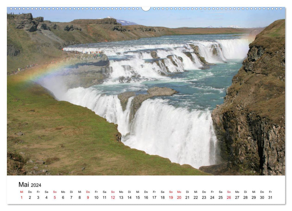 Der goldene Zirkel, Island (CALVENDO Premium Wandkalender 2024)