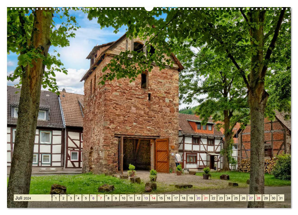 Bodenwerder - entzückende Münchhausen-Stadt an der Oberweser (CALVENDO Premium Wandkalender 2024)