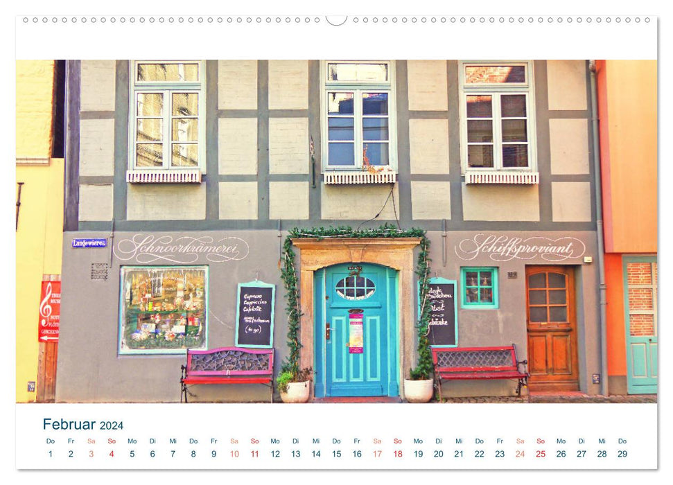 Hello from Bremen. Welcome to our village with tram (CALVENDO wall calendar 2024) 