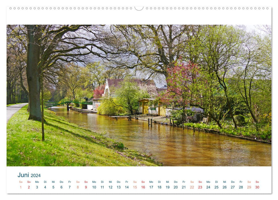 Hello from Bremen. Welcome to our village with tram (CALVENDO wall calendar 2024) 