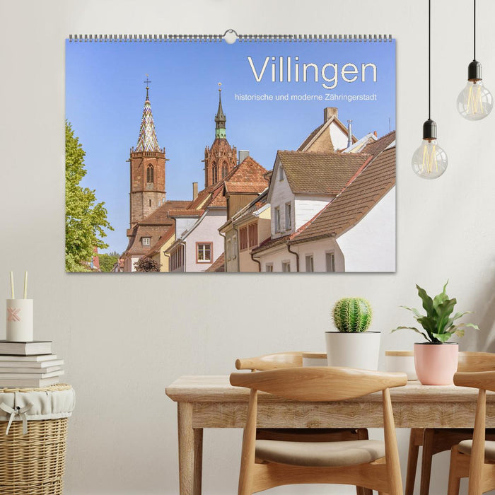 Villingen - historische und moderne Zähringerstadt (CALVENDO Wandkalender 2024)