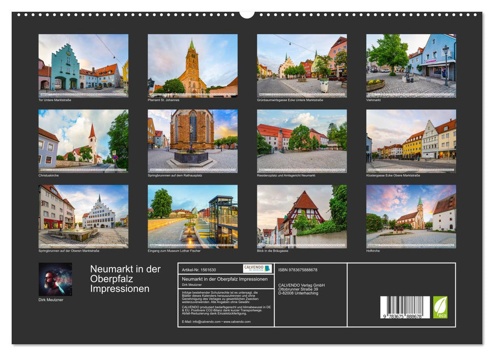 Neumarkt in der Oberpfalz Impressionen (CALVENDO Premium Wandkalender 2024)