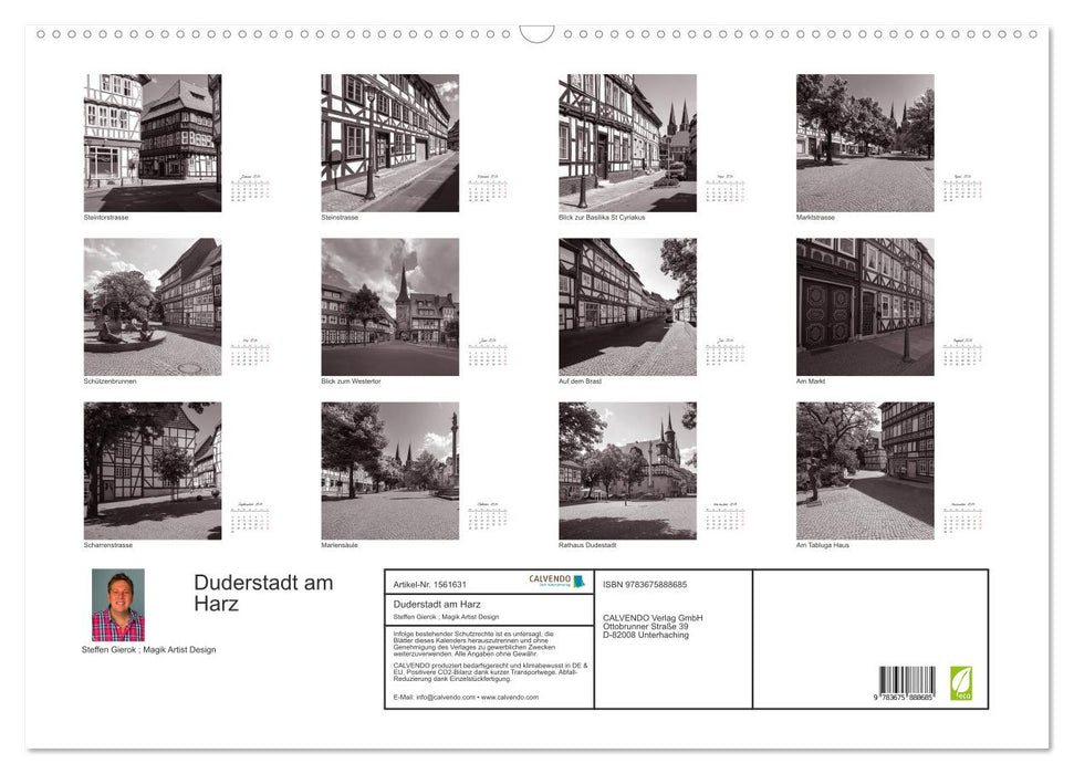 Duderstadt am Harz (CALVENDO Wandkalender 2024)