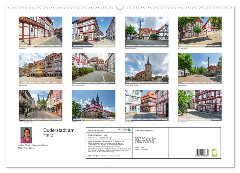 Duderstadt am Harz (CALVENDO Wandkalender 2024)