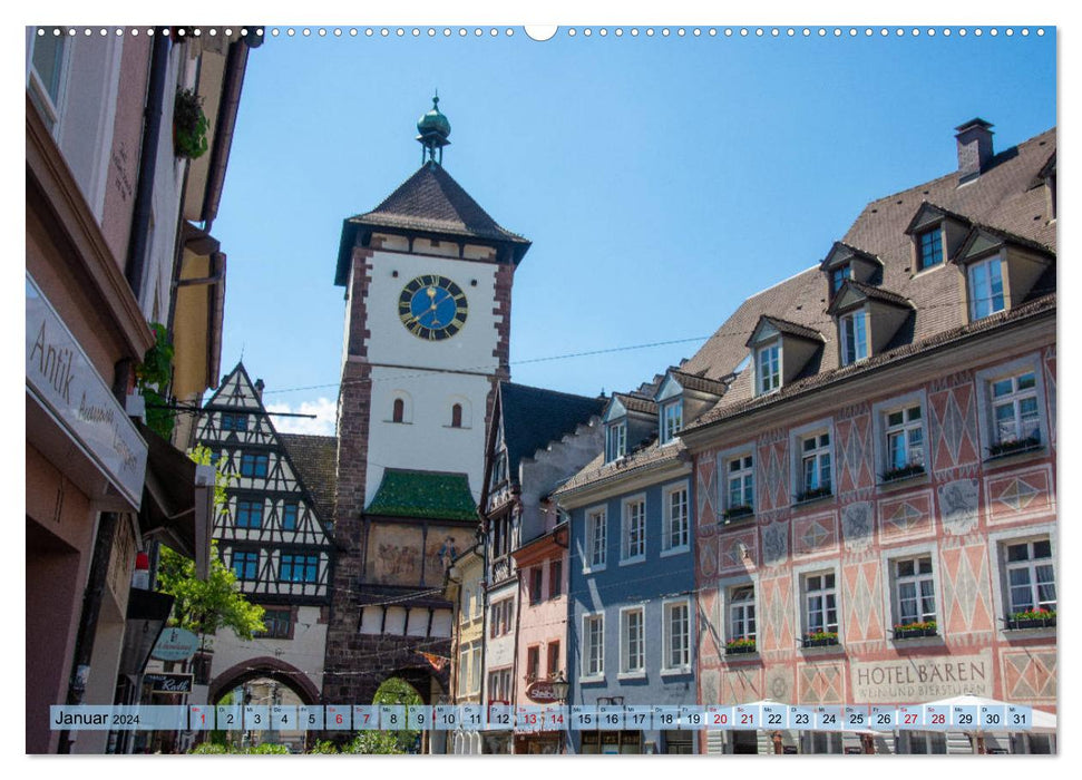 Freiburg im Breisgau - Die Schwarzwaldmetropole (CALVENDO Premium Wandkalender 2024)