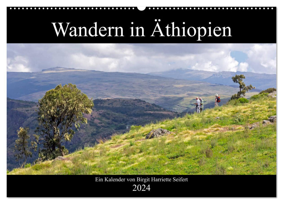 Wandern in Äthiopien (CALVENDO Wandkalender 2024)