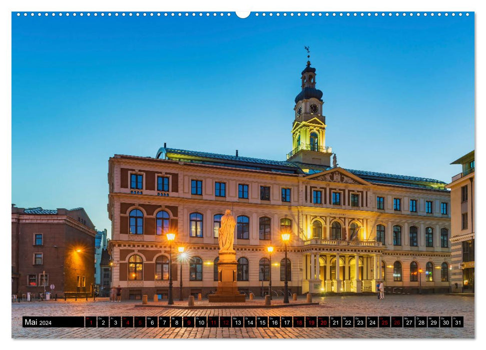 Ein Wochenende in Riga (CALVENDO Wandkalender 2024)