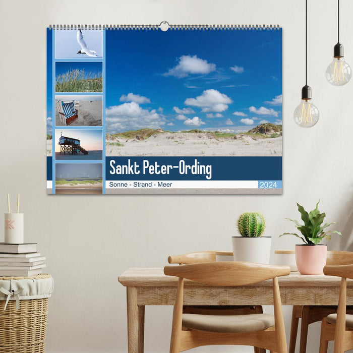 Sankt Peter-Ording. Sonne - Strand - Meer (CALVENDO Wandkalender 2024)