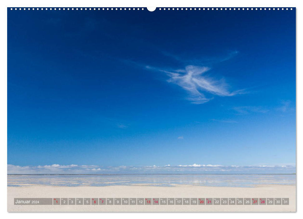 Saint Peter Ording. Sun - Beach - Sea (CALVENDO wall calendar 2024) 