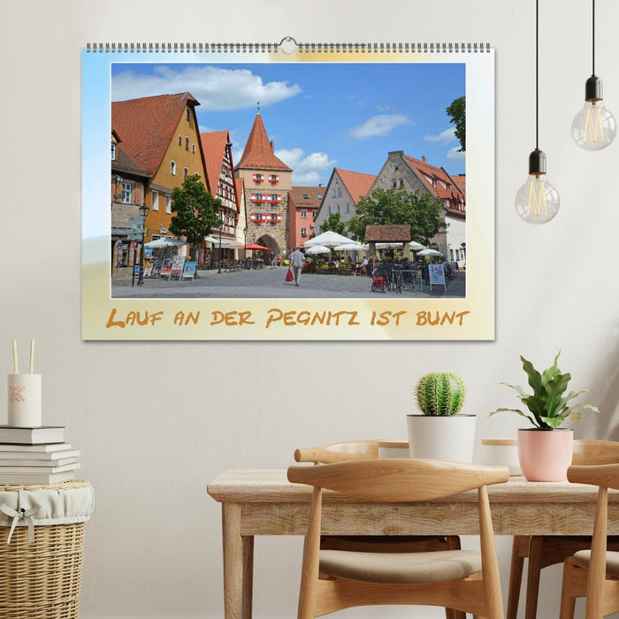 Run on the Pegnitz is colorful (CALVENDO wall calendar 2024) 