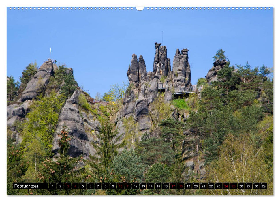 The Zittau Mountains - (CALVENDO Premium Wall Calendar 2024) 
