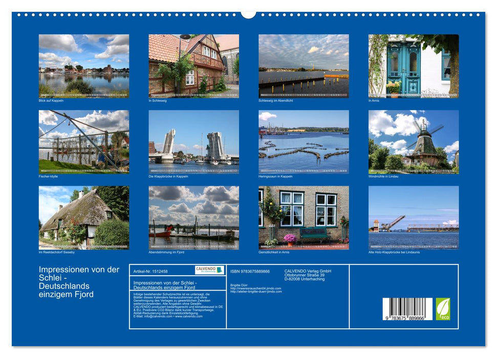Impressionen von der Schlei - Deutschlands einzigem Fjord (CALVENDO Premium Wandkalender 2024)