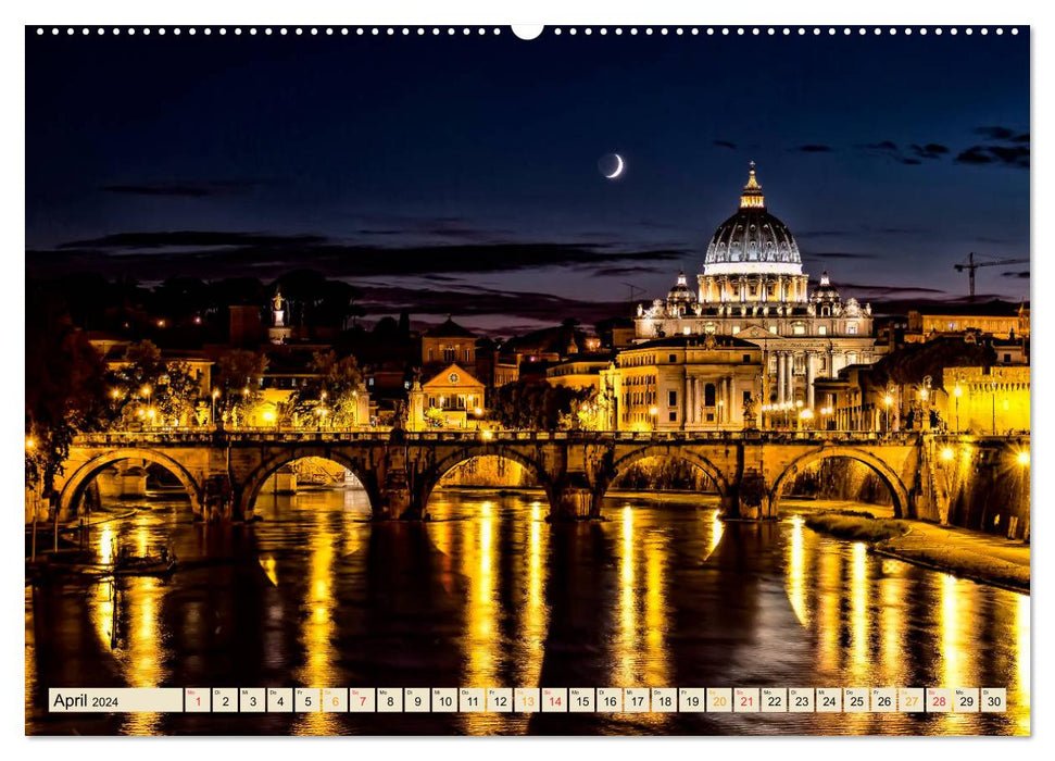 Reise durch Italien Vatikan (CALVENDO Premium Wandkalender 2024)