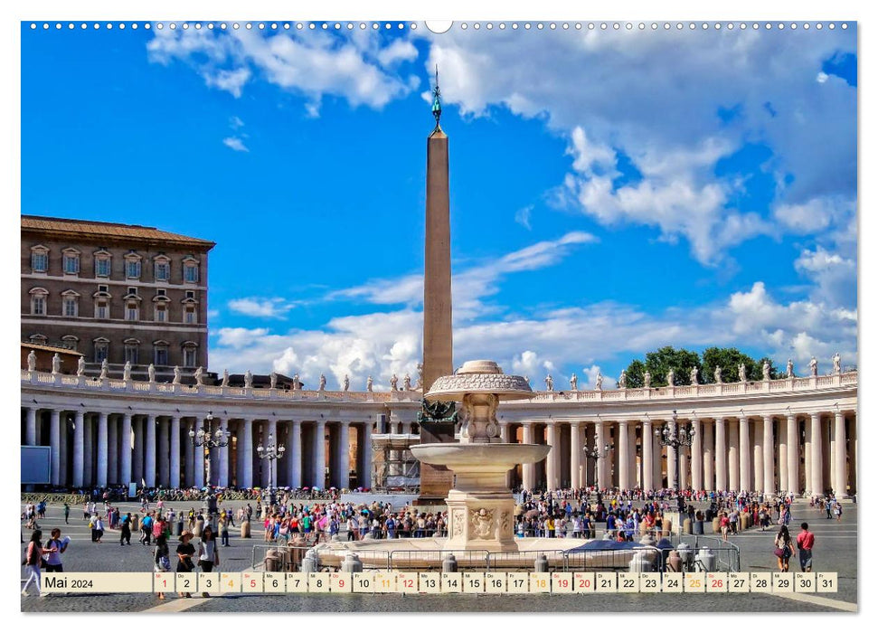 Travel through Italy Vatican (CALVENDO Premium Wall Calendar 2024) 