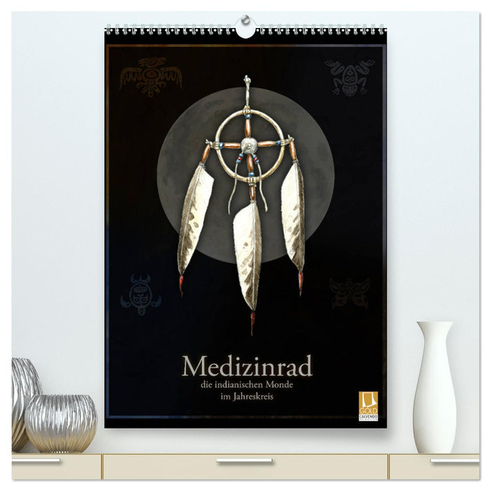 Medizinrad - die indianischen Monde im Jahreskreis (CALVENDO Premium Wandkalender 2024)